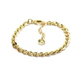 Armband Talamanca Goud | 18 karaat gouden plating | Messing | Schakelarmband - 15 cm + 4 cm extra | Buddha Ibiza