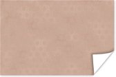 Motif de Luxe de petits hexagones or rose sur fond rose 30x20 cm - petit