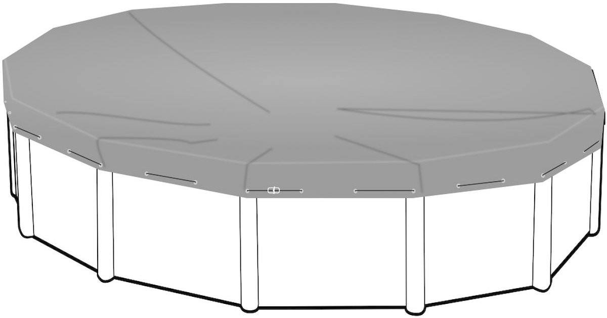 Afdekzeil voor rond zwembad 360cm (zeilmaat 420)