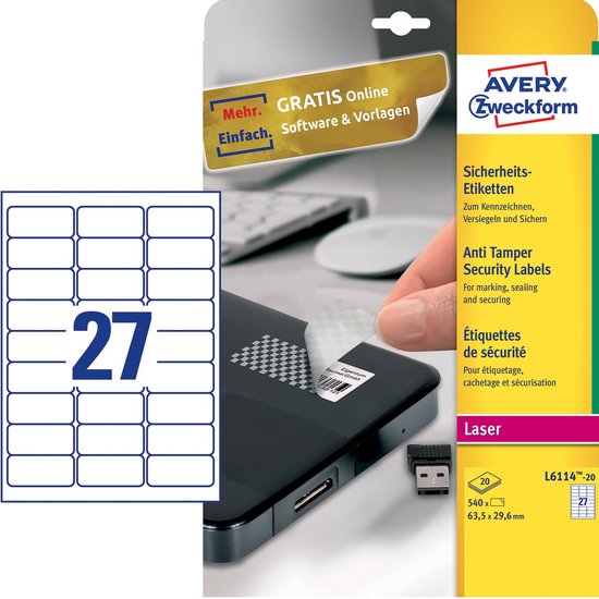 Etiquetas Apli 10070 Poliéster Plata 63,5 X 29,6 Mm - Especiales - Goya Virtual