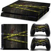 Playstation 4 Sticker | PS4 Console Skin | Crime Scene | PS4 Plaats Delict Sticker | Console Skin + 2 Controller Skins