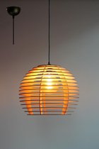 Lion Design - Model Zeta - Hanglamp - Ø40 - Hout - Zwart snoer