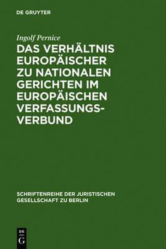 Das Verhältnis europäischer zu nationalen Gerichten im eur ... - cover