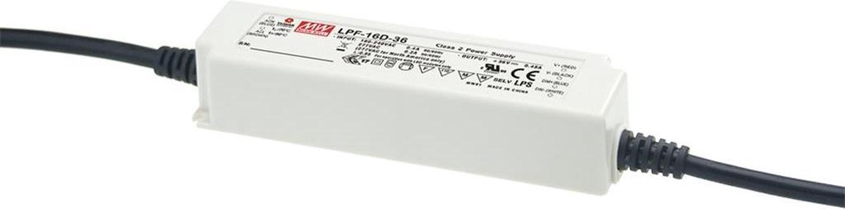 Mean Well LED Trafo 16W 12V AC/DC 1340mA IP30 CV