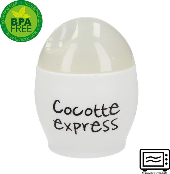 Opnemen uitglijden bekken Eierkoker voor in de magnetron Wit – 9cm | Eenvoudig Eieren Koken | Keuken  Accessoires... | bol.com