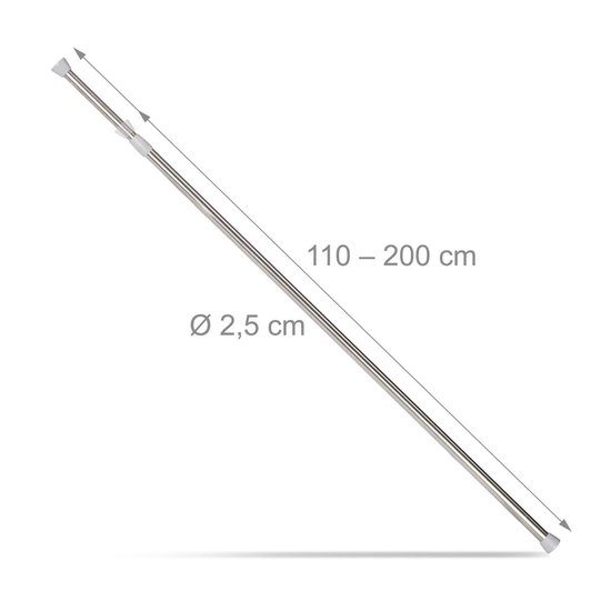 relaxdays klemstang uitschuifbaar telescopische