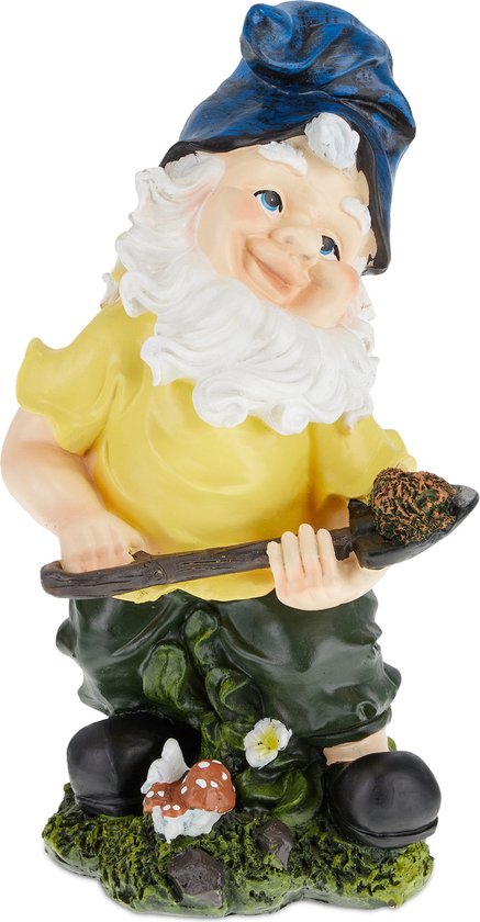 Relaxdays plassende tuinkabouter, brutaal, weerbestendig, bestand tegen