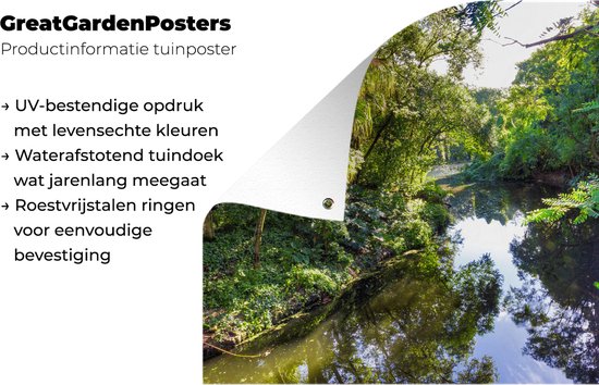 Une rivière dans le parc national nord-américain Everglades Garden poster 60x40 cm - petit - Toile de jardin / Toile d'extérieur / Peintures pour l'extérieur (décoration de jardin)