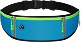 Case2go Sportband - Hardloopband - Hardloop Riem - Running belt - met Smartphone houder - Unisex/Onesize - Blauw