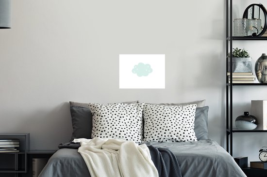 Stickers muraux - Sticker Foil - Nuage - Etoiles - Pastel - Enfants - Bébé - 40x30 cm - Film Adhésif - Stickers muraux Chambre Enfant - Papier Peint Autocollant