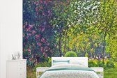 Behang - Fotobehang Parc Monceau - Schilderij van Claude Monet - Breedte 315 cm x hoogte 260 cm