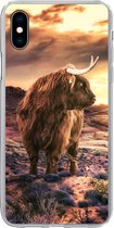 Coque iPhone Xs Max - Scottish Highlander - Horizon - Paysage - Siliconen