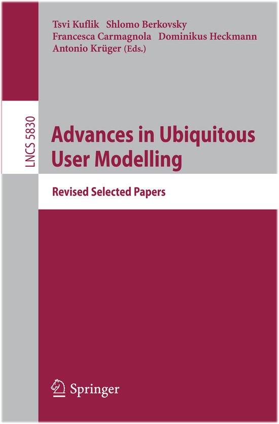 Advances in Ubiquitous User Modelling - cover