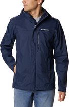Columbia Pouring Adventure™ II Jacket Regenjas - Jas voor Heren - Waterdichte Jas - Blauw - Maat XL
