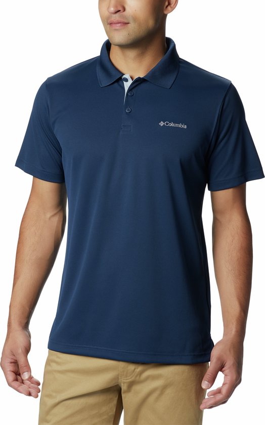 Columbia Utilizer Polo - Shirt Heren - Sportpolo / Outdoorshirt - Collegiate Navy - Maat L