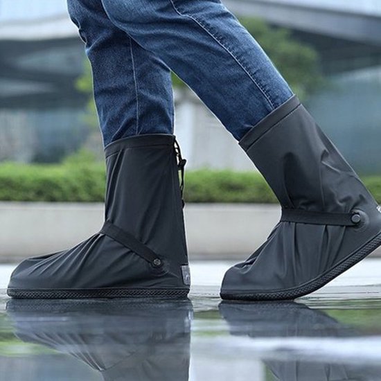 Regen overschoenen - schoencover - Type: 2 - Zwart - Maat 38/39