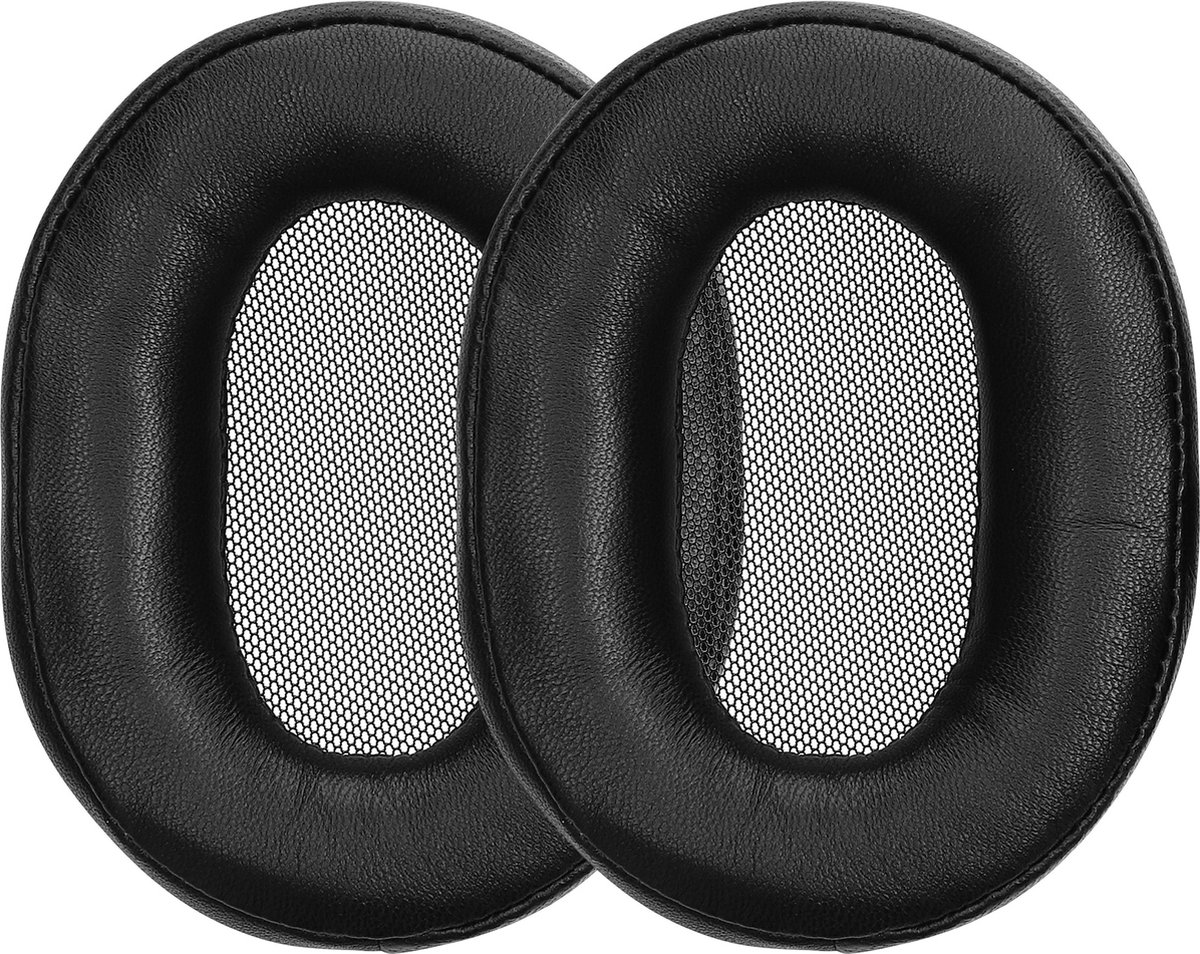 kwmobile 2x oorkussens voor koptelefoon - geschikt voor Sony MDR-1R - Earpads van schapenleer - In zwart