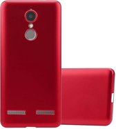 Cadorabo Hoesje geschikt voor Lenovo K6 / K6 POWER in METALLIC ROOD - Beschermhoes gemaakt van flexibel TPU silicone Case Cover