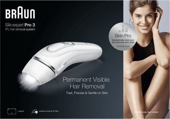Electric Hair Remover Braun Silk expert Pro 3 PL3020 White
