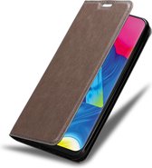 Cadorabo Hoesje geschikt voor Samsung Galaxy A10 / M10 in ZWARTE NACHT - Beschermhoes met magnetische sluiting, standfunctie en kaartvakje Book Case Cover Etui