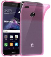 Cadorabo Hoesje geschikt voor Huawei P8 LITE 2017 / P9 LITE 2017 in TRANSPARANT ROZE - Beschermhoes gemaakt van flexibel TPU Silicone Case Cover