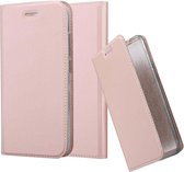 Cadorabo Hoesje voor Xiaomi Mi A1 / Mi 5X in CLASSY ROSE GOUD - Beschermhoes met magnetische sluiting, standfunctie en kaartvakje Book Case Cover Etui