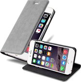 Cadorabo Hoesje voor Apple iPhone 6 / 6S in TITANIUM GRIJS - Beschermhoes in flip design Case Cover met magnetische sluiting