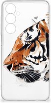 Silicone Case Geschikt voor Samsung Galaxy A54 5G Telefoonhoesje Tiger