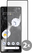 Cazy Tempered Glass Screen Protector geschikt voor Google Pixel 7 Pro - Zwart - 2 stuks