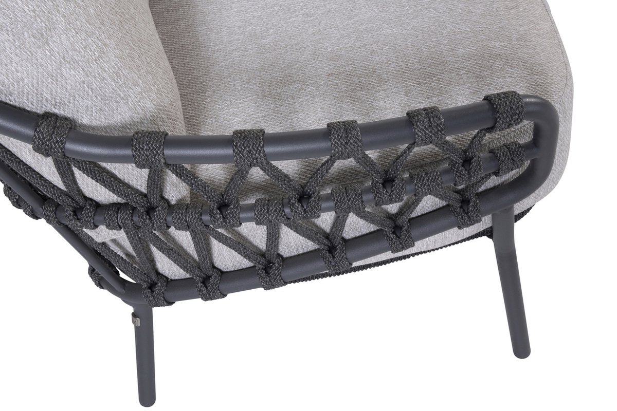 4 Seasons Outdoor Calpi fauteuil lounge dining bas - anthracite