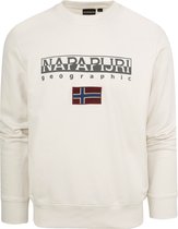 Napapijri - Off-White Trui - Heren - Maat M - Modern-fit