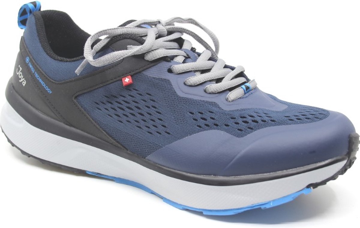 Joya, VELOCE BLUE, 252sne, Blauwe heren sneaker met schokdempende PU zolen