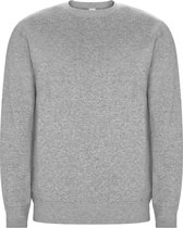 Licht Grijze unisex Eco sweater Batian merk Roly maat M