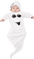 Smiffy's - Spook & Skelet Kostuum - Baby Spook Kind Kostuum - wit / beige - 3 - 6 Maanden - Halloween - Verkleedkleding