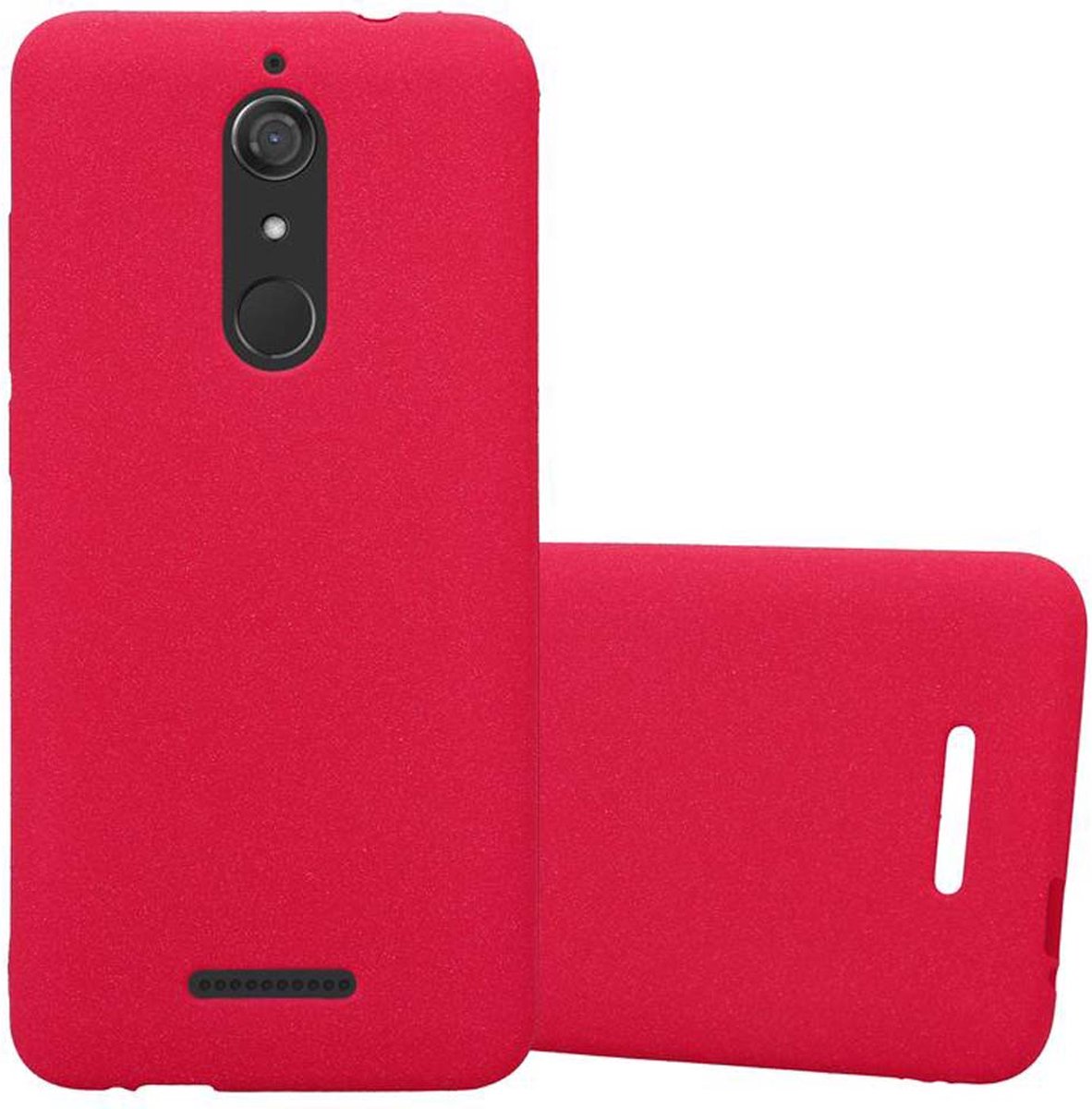 Coque Silicone Ultra Fine Pour WIKO View - Protection Anti-choc, Anti-rayures, Design Mate - TPU Souple, Couleur Frost Rouge