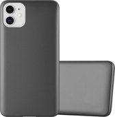 Cadorabo Hoesje geschikt voor Apple iPhone 11 in METALLIC GRIJS - Beschermhoes gemaakt van flexibel TPU silicone Case Cover