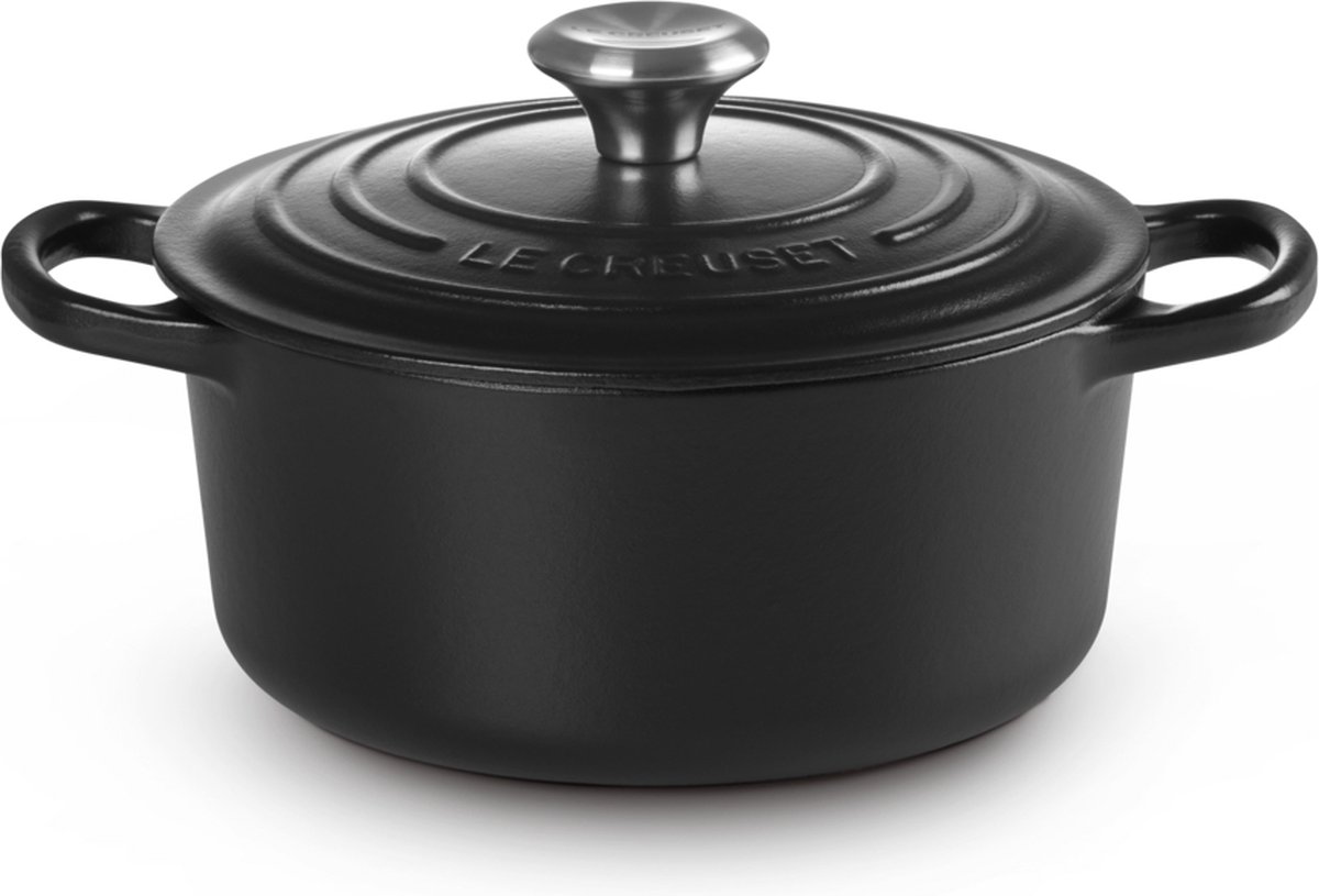 Le Creuset Braadpan Signature Mat Zwart - Ø 18 cm / 1.8 Liter