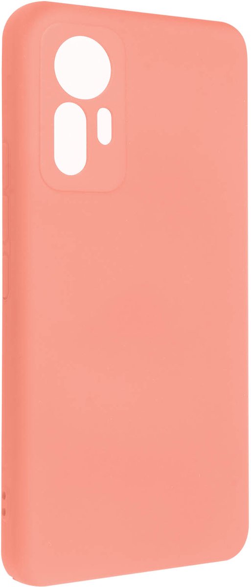 Geschikt voor Xiaomi 12 Lite Siliconen Hoesje Semi-rigide Soft-touch - Roze