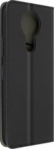 Geschikt voor Nokia 3.4 Magnetische Flip Case Kaarthouder Stand Functie zwart