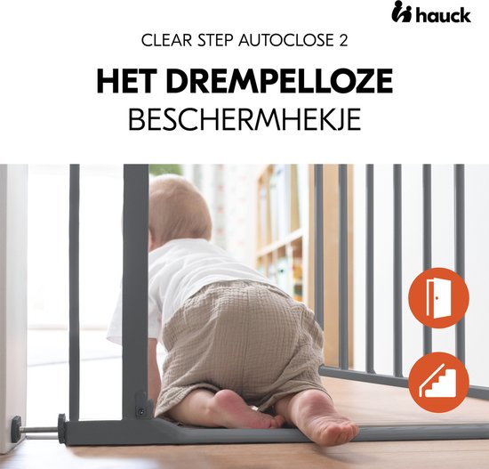 Hauck - Barrière de sécurité pour porte et escalier Autoclose N Stop 2,  75-80 cm