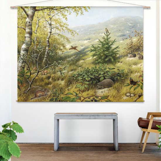 Wandkleed In het duin van M.A. Koekkoek - XL: Landscape 175 x 130 cm