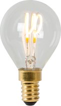 Lucide P45 Filament lamp - Ø 4,5 cm - LED Dimb. - E14 - 1x3W 2700K - Transparant
