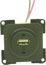 Presto Contactdoos 1x USB Lader 12V Inbouw S-10.000 Zwart