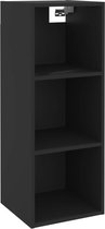 vidaXL-Wandkast-34,5x32,5x90-cm-bewerkt-hout-zwart