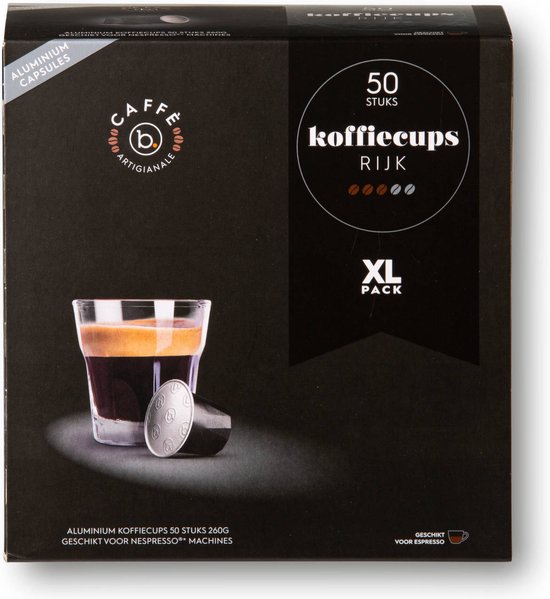 Blokker aluminium koffiecapsules rijk - 50 stuks | bol.com