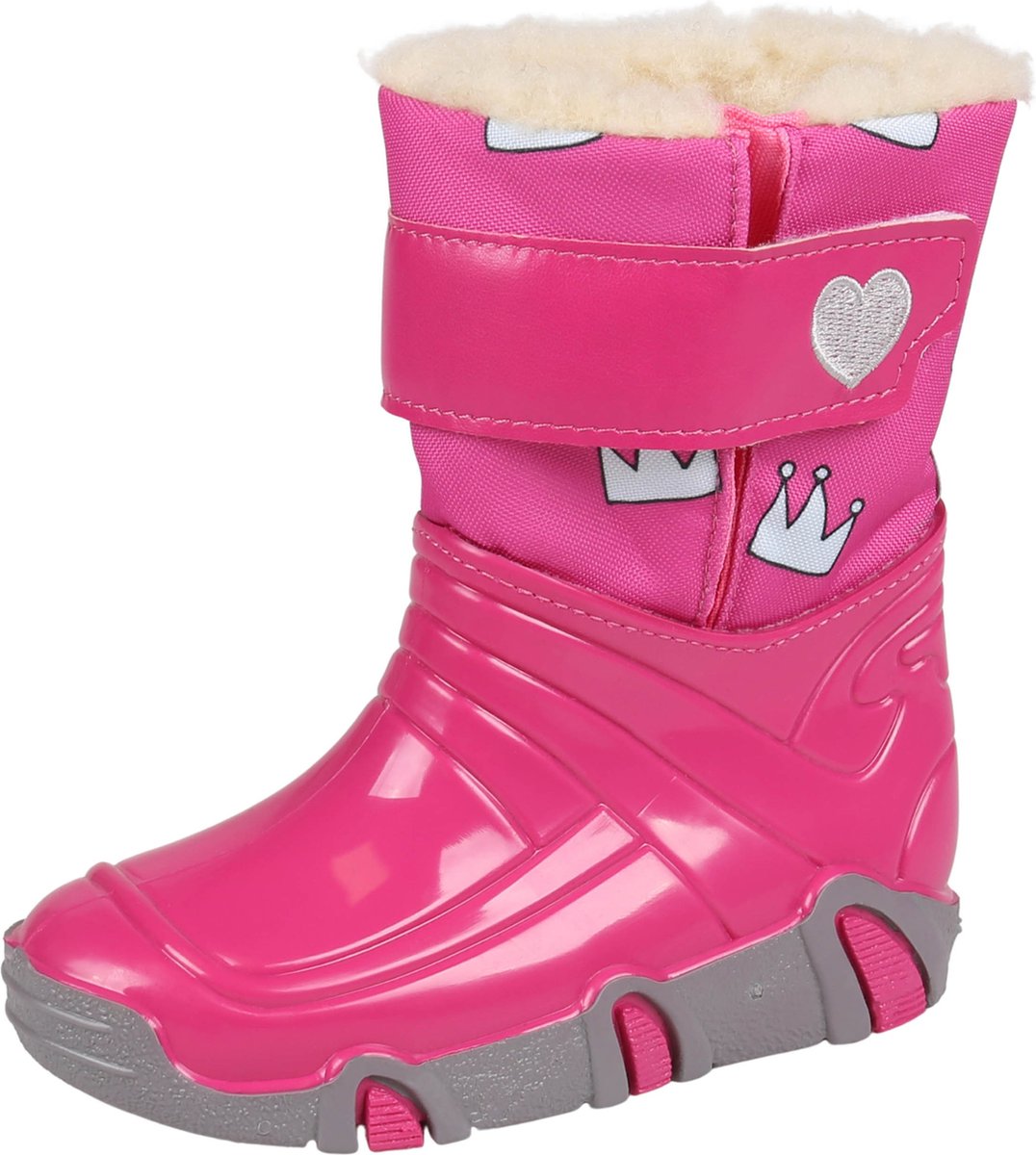 Roze snowboots voor meisjes, klittenband, warm, comfortabel ZETPOL / 27-28
