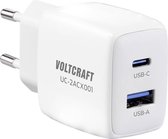 VOLTCRAFT VC-13082880 USB-oplader 2.08 A 2 x USB, USB-C bus (Power Delivery) Binnen