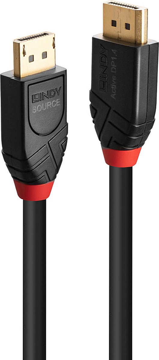 Lindy 41168 DisplayPort kabel 7,5 m Zwart