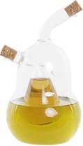 Olie en azijnset DKD Home Decor 12 x 10 x 18,6 cm Transparant Kurk 540 ml Borosilicaatglas