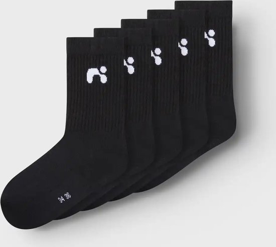 Name-it 5-pak - kinder sport sokken - 36 - Zwart
